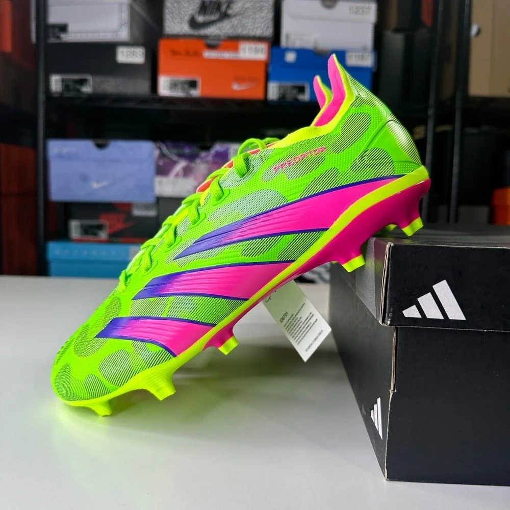 Adidas Men's Predator League FG Gen Pre Cleats Size 12 Green/ Black ID0701